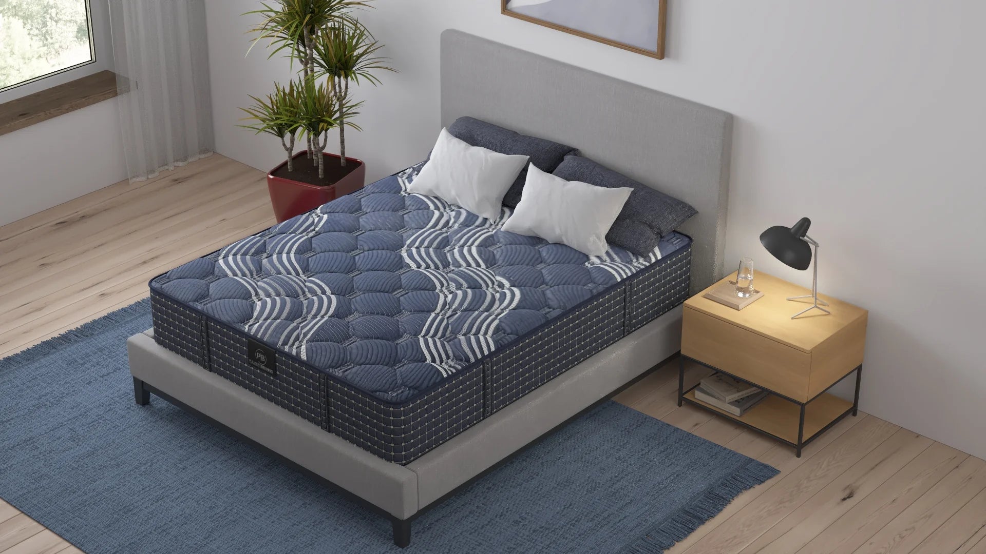 Deep Blue 11" Hybrid Mattress