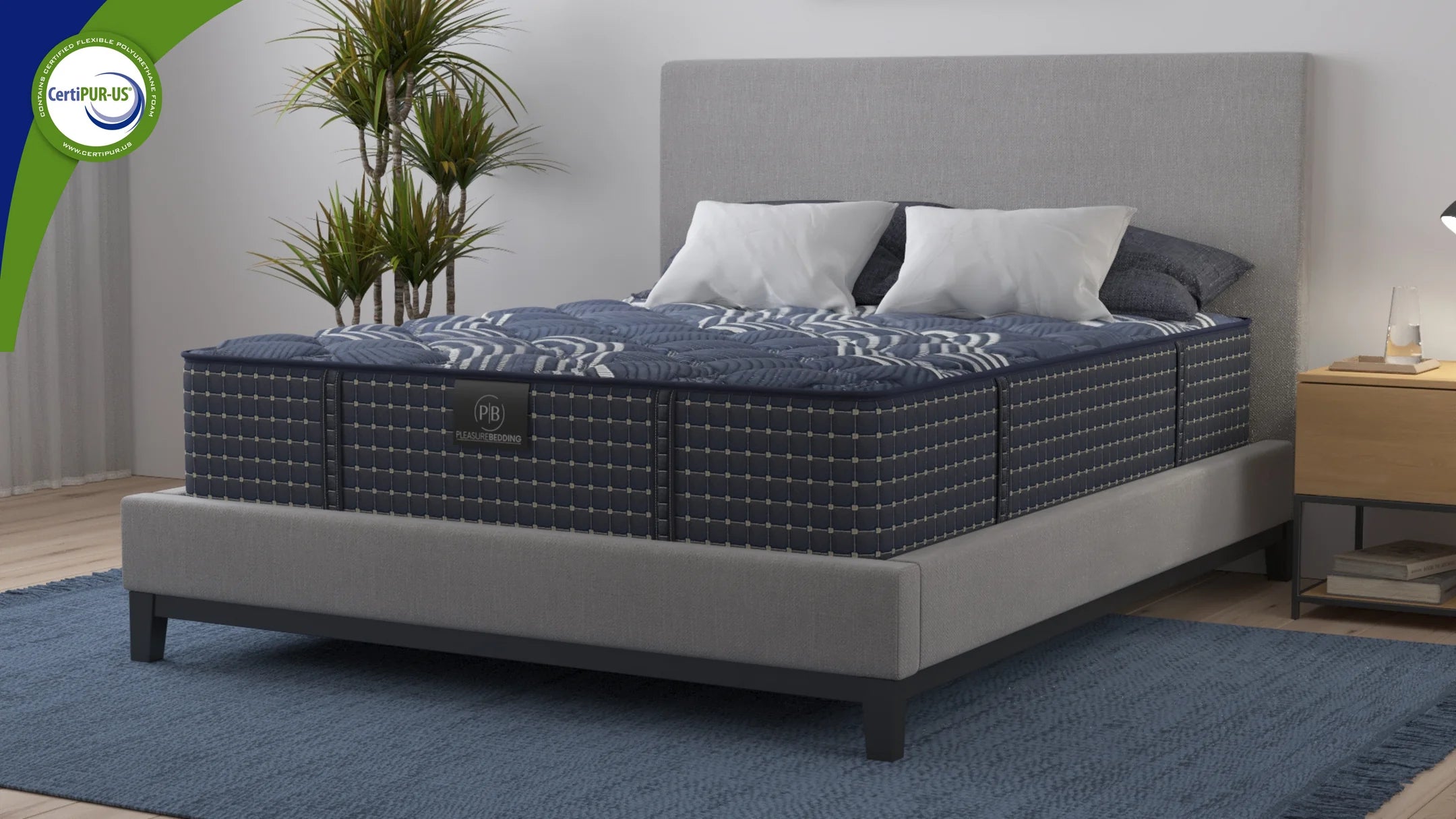 Deep Blue 11" Hybrid Mattress
